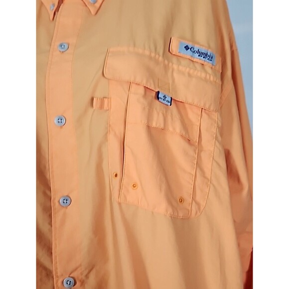 Columbia PFG Omni Shade Shirt Mens X-Large Long Sleeve Fishing Hiking Button Up - Picture 3 of 16